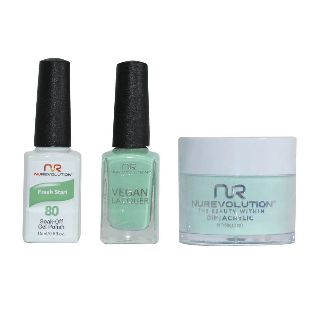 nail polish hearth kindle-NuRevolution Trio set 080 Fresh Start