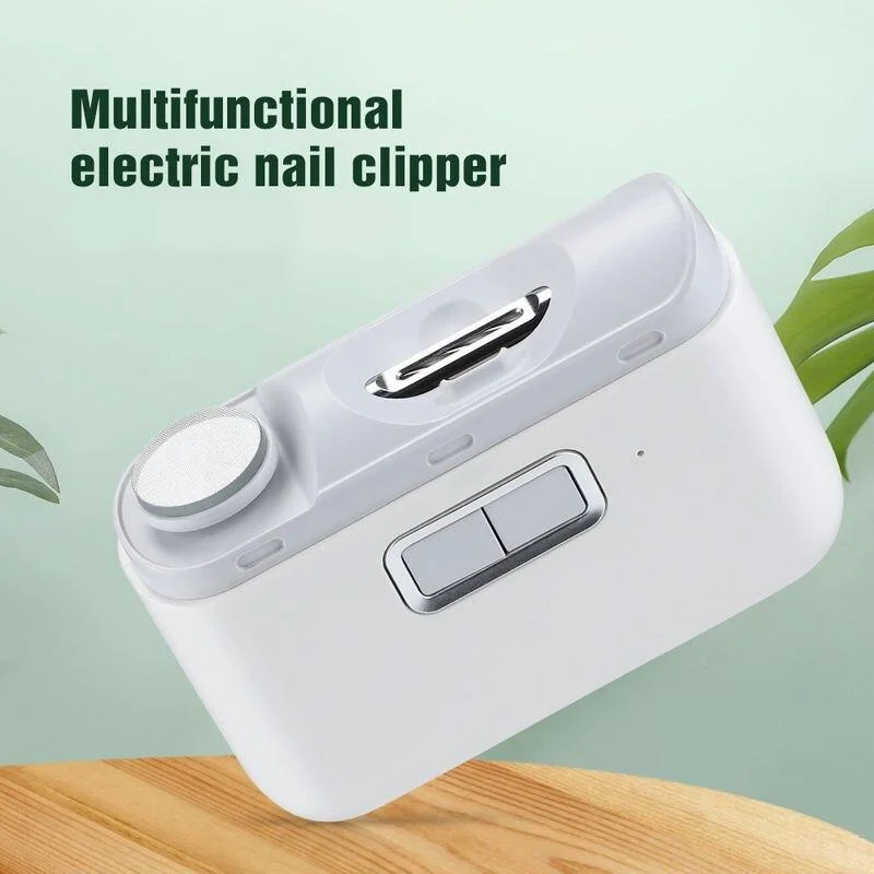 Nail art decoration slice-2-in-1 USB Rechargeable Electric Nail Clipper & Polisher