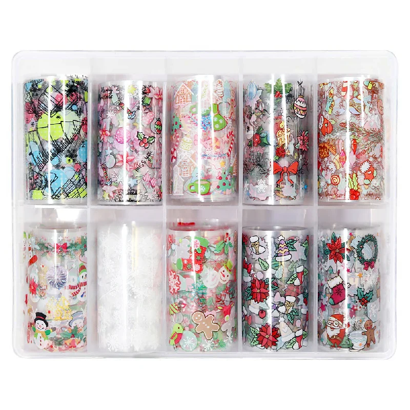 Nail art decoration wander-Nail Art Foil Box / Festive Holiday