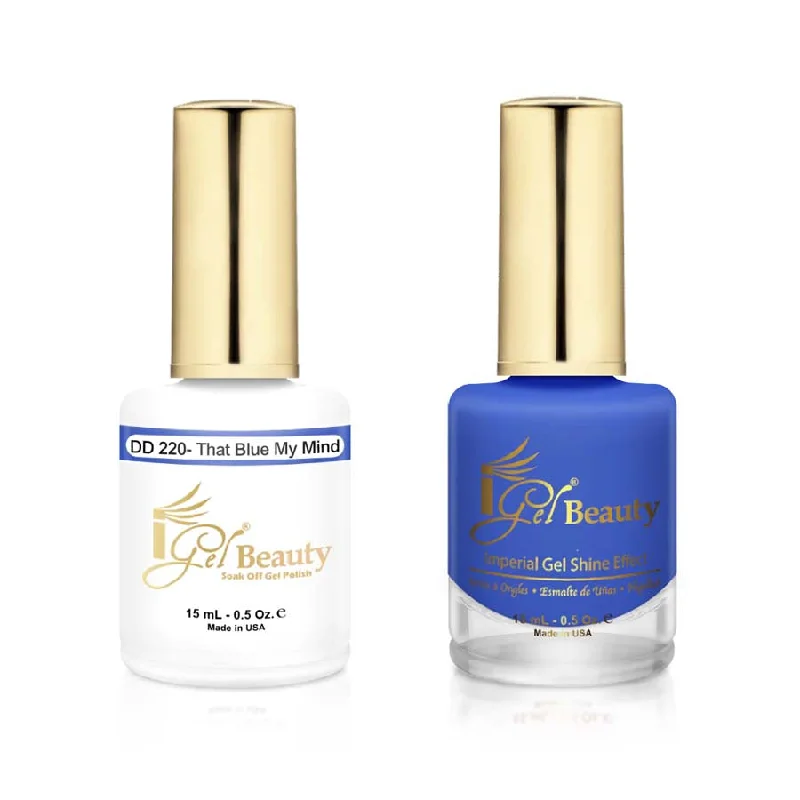 nail polish peak erode-iGel DD220 Gel Polish & Lacquer Duo (15ml) That Blue My Mind