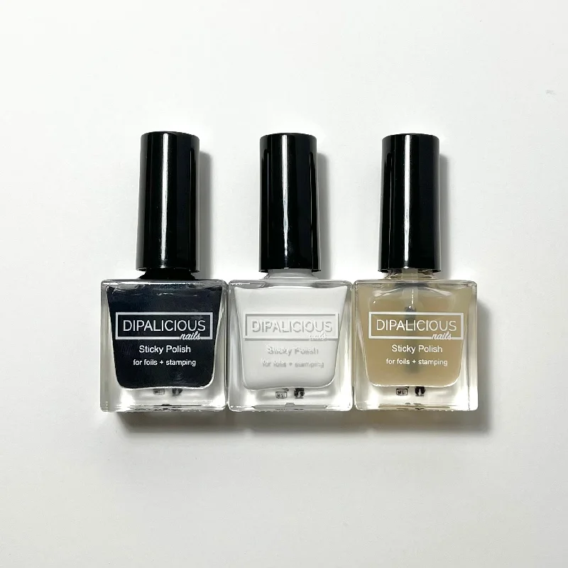 nail polish mound settle-Sticky Polish: for foils + stamping