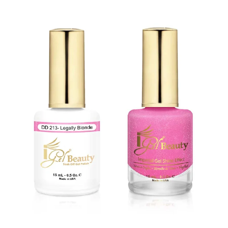 nail polish canyon deepen-iGel DD213 Gel Polish & Lacquer Duo (15ml) Legally Blonde