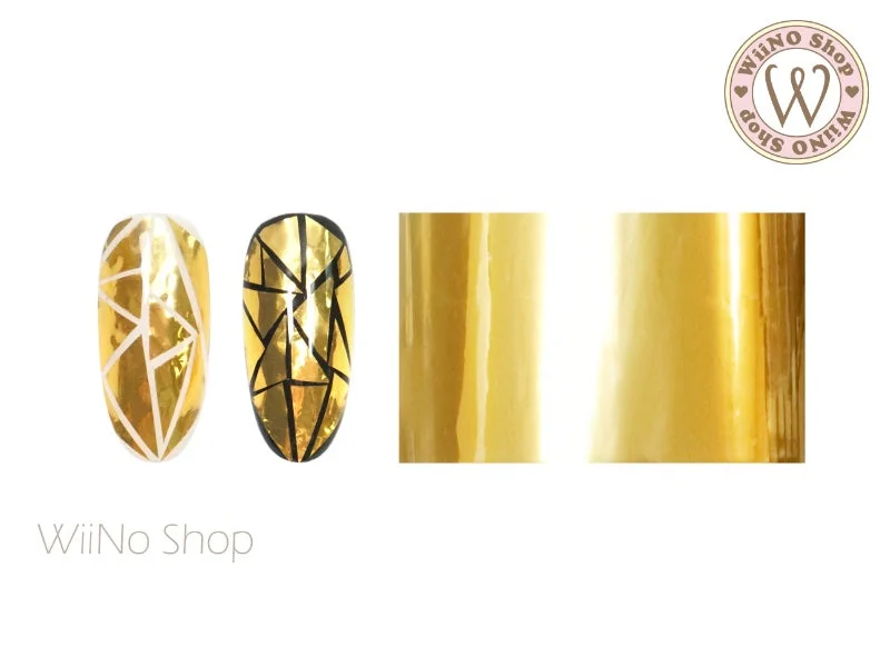 Nail art decoration split path-Gold Chrome Nail Film (RB09)