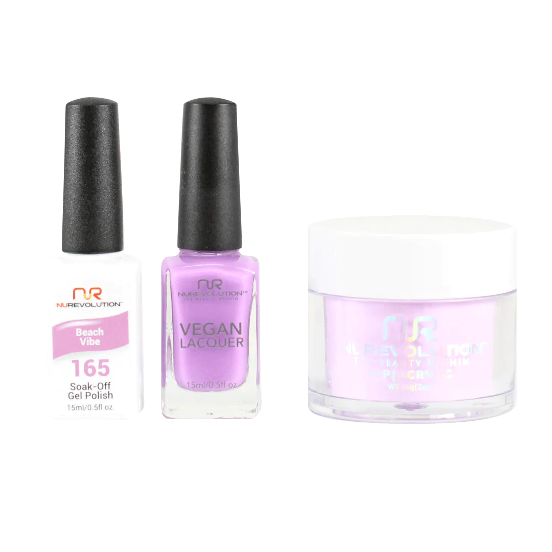 nail polish boulder settle-NuRevolution Trio set 165 Peach Vibe