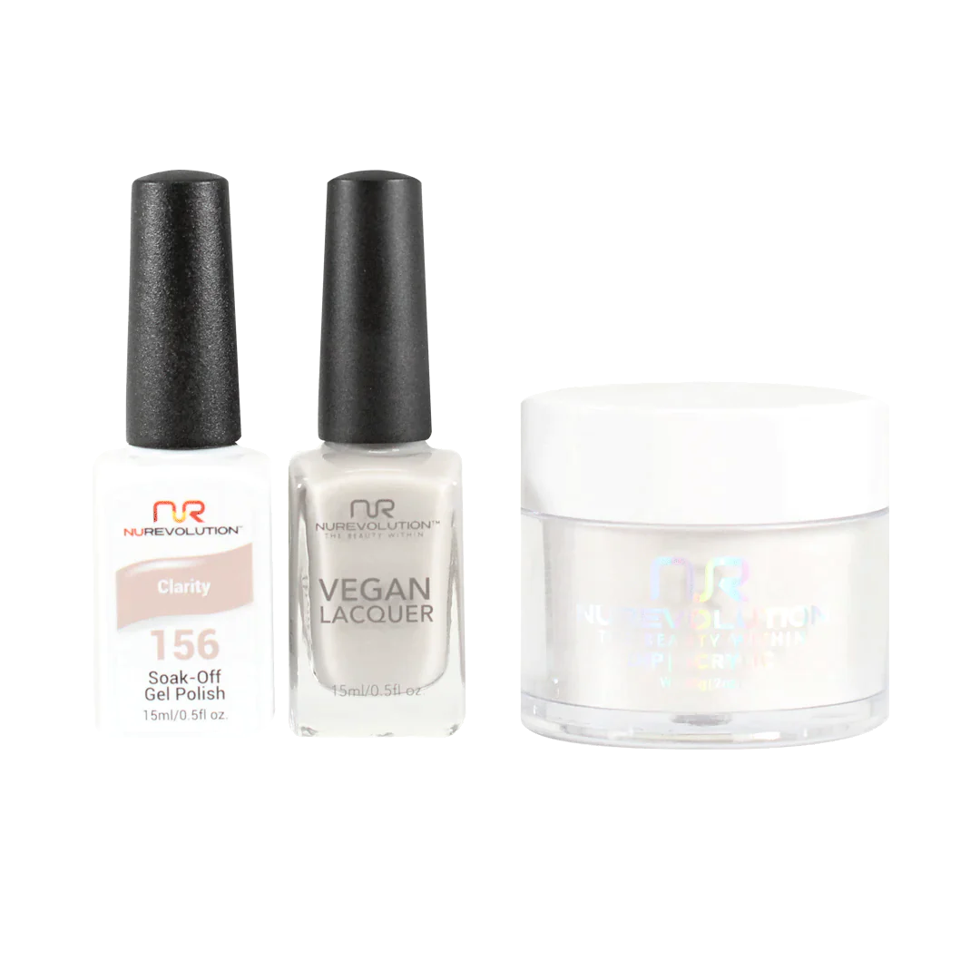 nail polish river wind-NuRevolution Trio set 156 Clairity