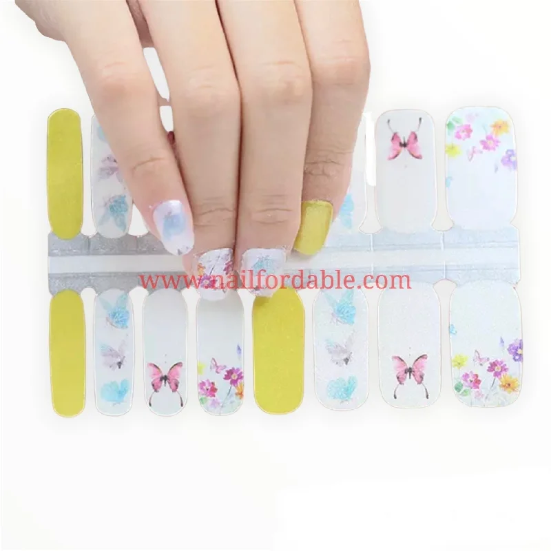 nail repair with prime-pick kit-Butterflies garden