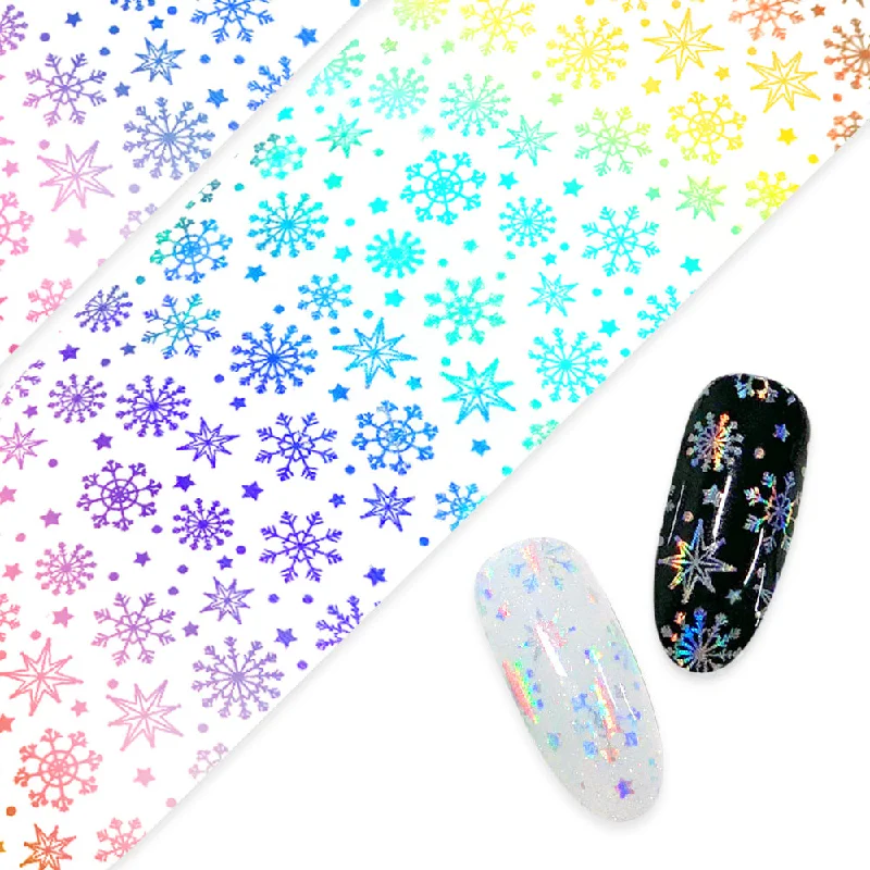 Nail art decoration rotation-Nail Art Foil Paper / Starry Snow