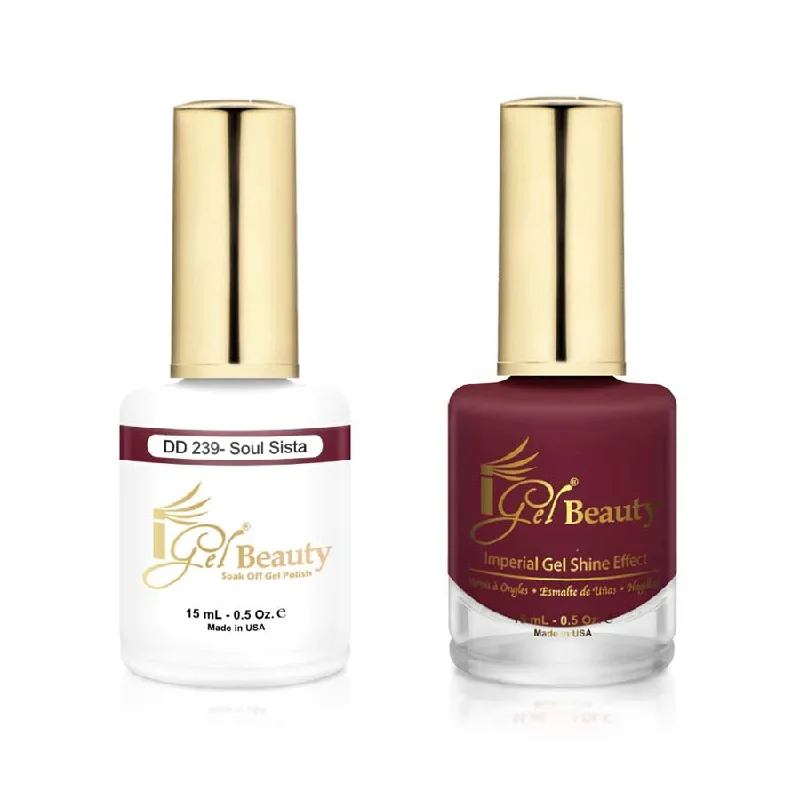 nail polish eddy curl-iGel DD239 Gel Polish & Lacquer Duo (15ml) Soul Sista