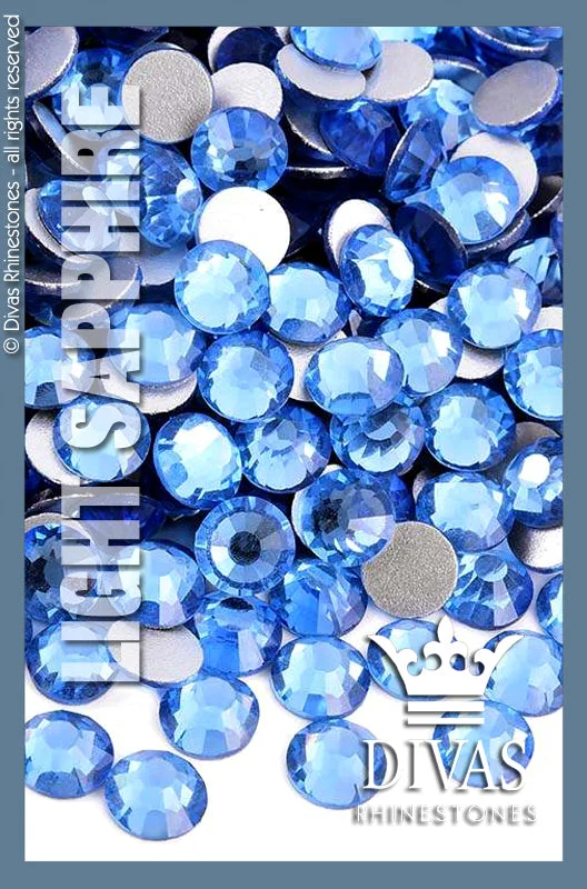 Nail rhinestone stark designs-CRYSTAL RHINESTONES - 'Light Sapphire'