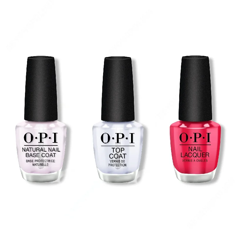 nail polish flood surge-OPI - Nail Lacquer Combo - Base, Top & My Chihuahua Bites 0.5 oz - #NLM21