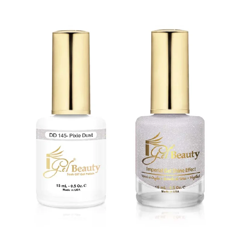 nail polish quay steady-iGel DD145 Gel Polish & Lacquer Duo (15ml) Pixie Dust