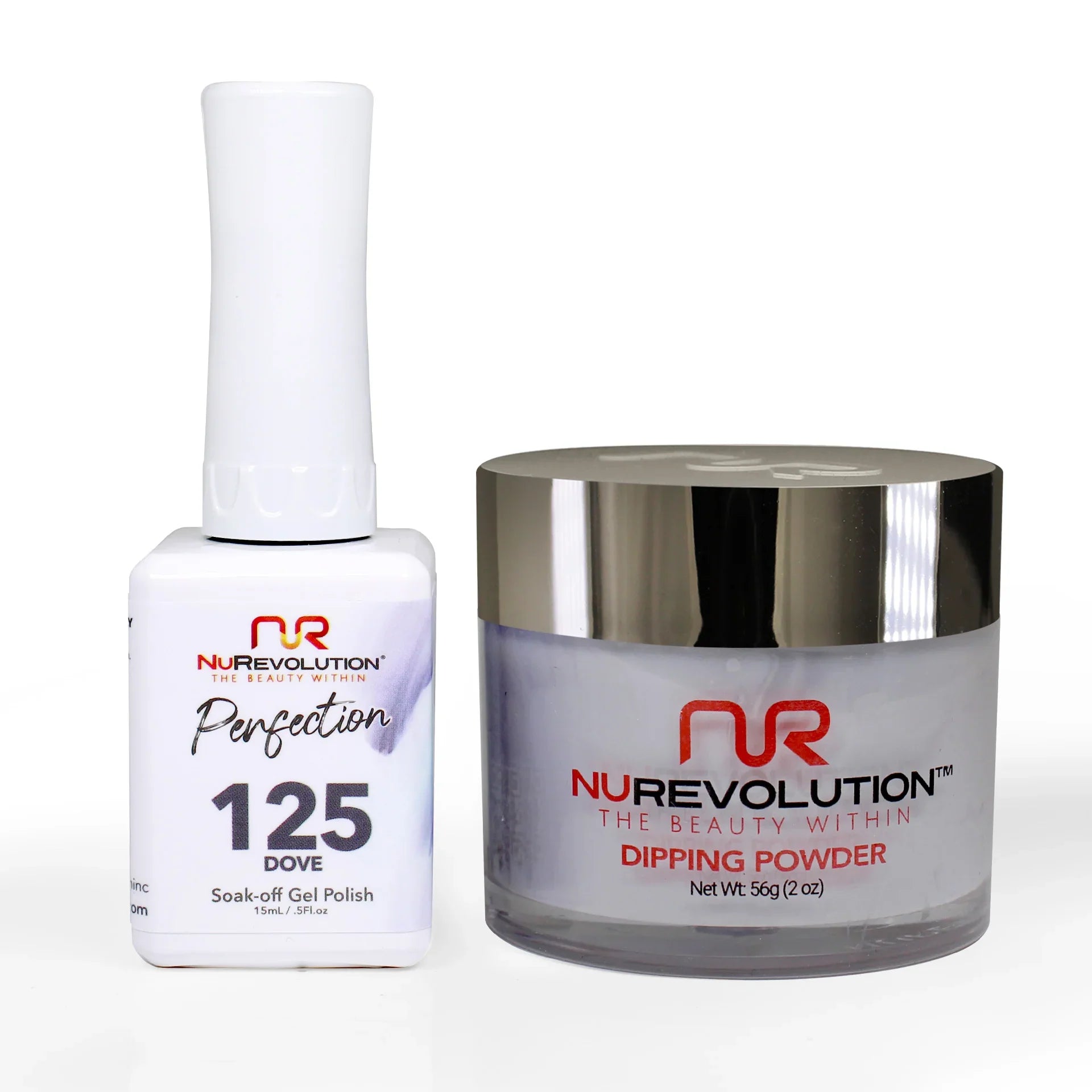 nail polish crackle fire-NuRevolution Perfection 125 Dove