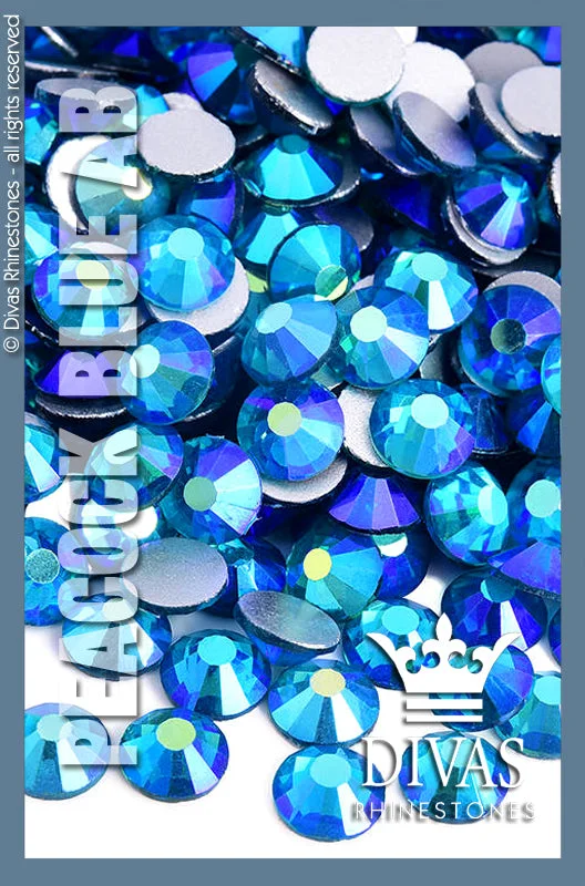 Nail rhinestone zest trends-AB RHINESTONES - 'Peacock Blue AB'