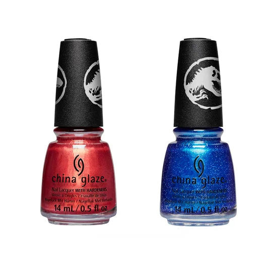 nail polish straw scatter-Lacquer Set - China Glaze Jurassic World Dominion Set 4