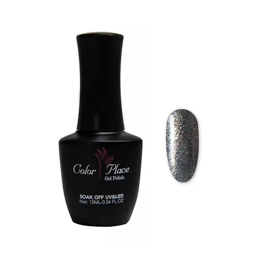 nail polish chirp dawn-Color Place KQ07 Glitter Peacock Gel Polish (15ml)