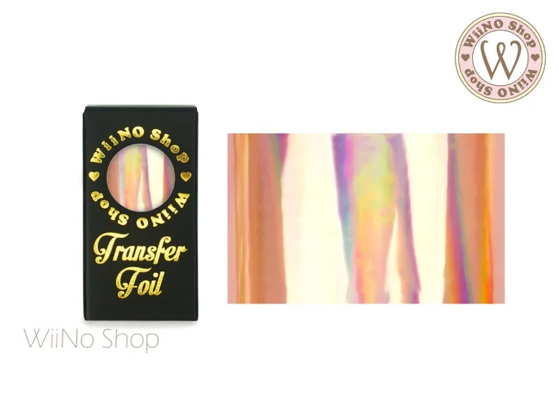 Nail art decoration bypass-Rose Gold Holographic Nail Transfer Foil (HL-04)