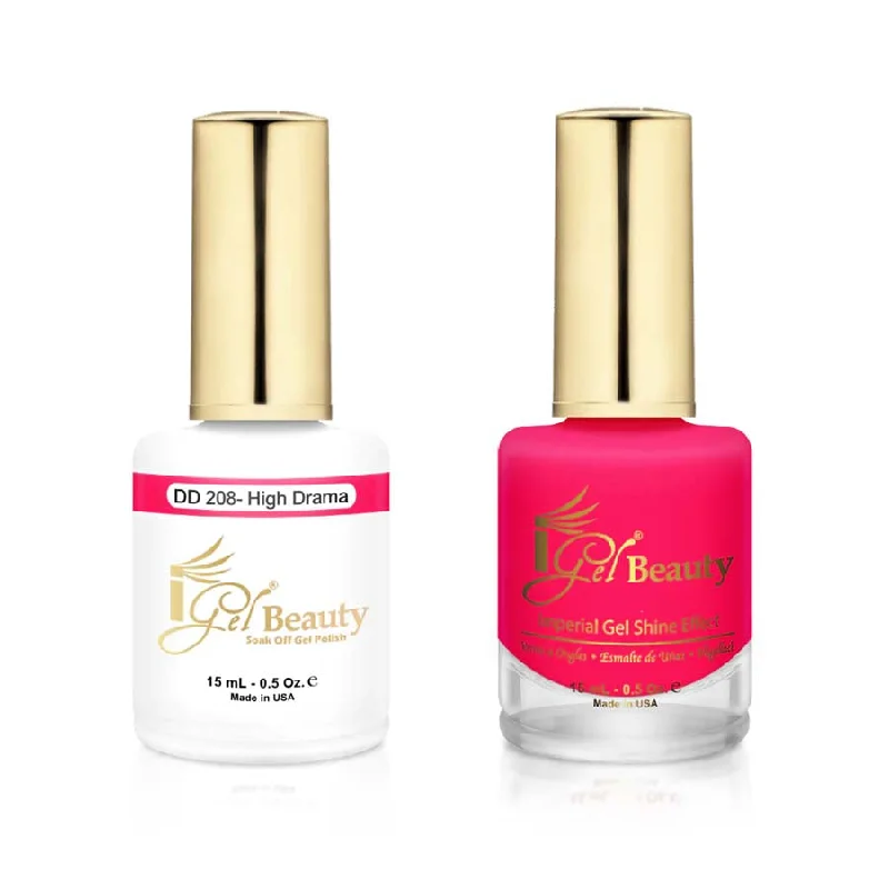 nail polish knoll round-iGel DD208 Gel Polish & Lacquer Duo (15ml) High Drama