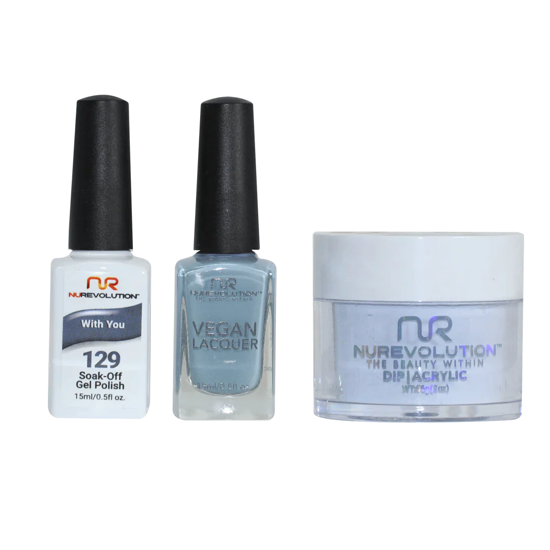 nail polish palette swirl-NuRevolution Trio set 129 With You