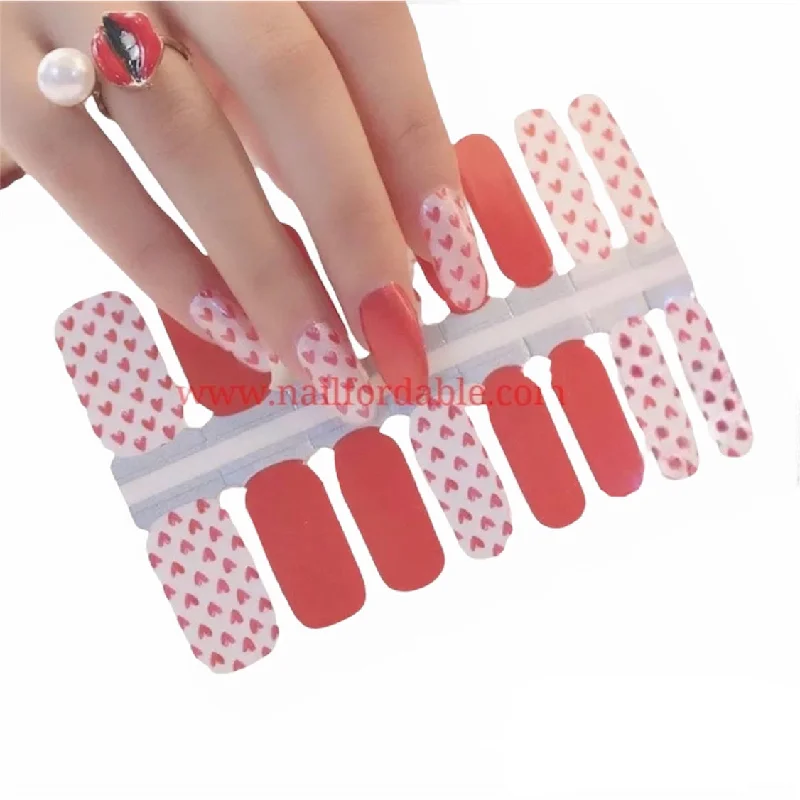 nail repair for nail shine revival-Red Hearts