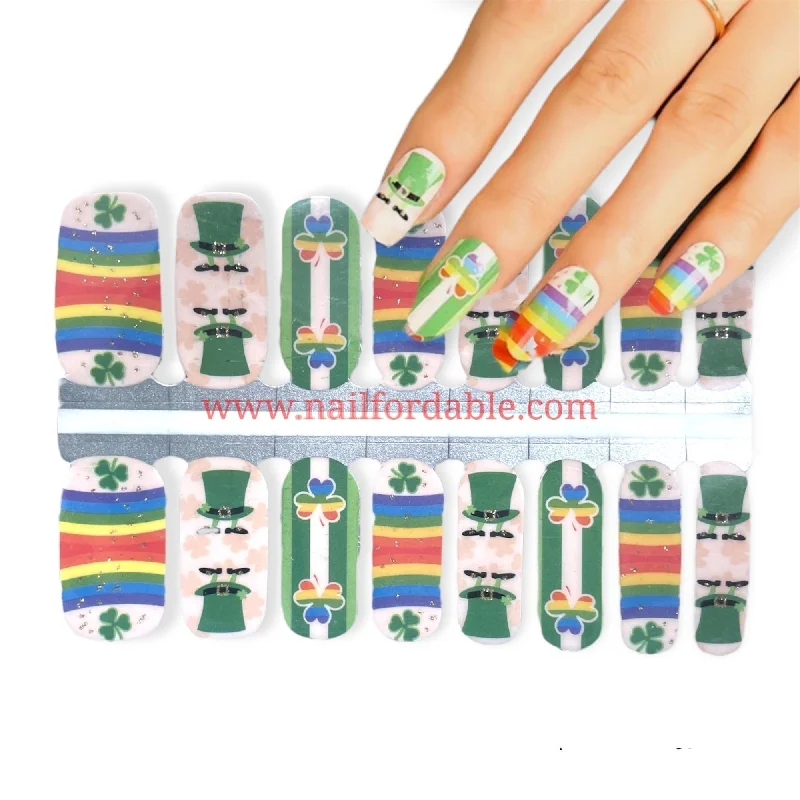 nail repair for nail tear reinforcement-Ready for St. Patricks