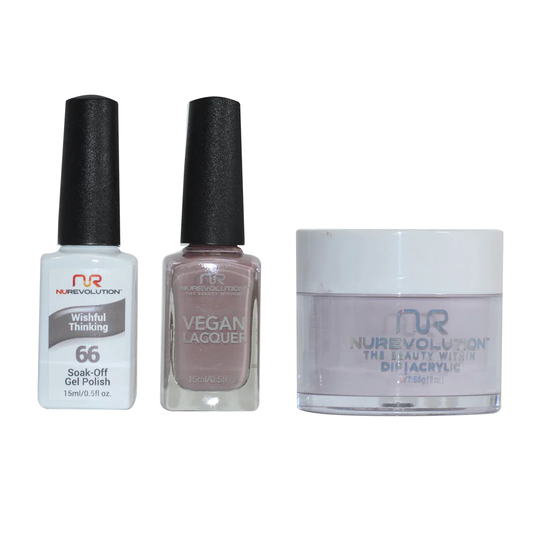 nail polish branch clip-NuRevolution Trio set 066 Whishful Thinking