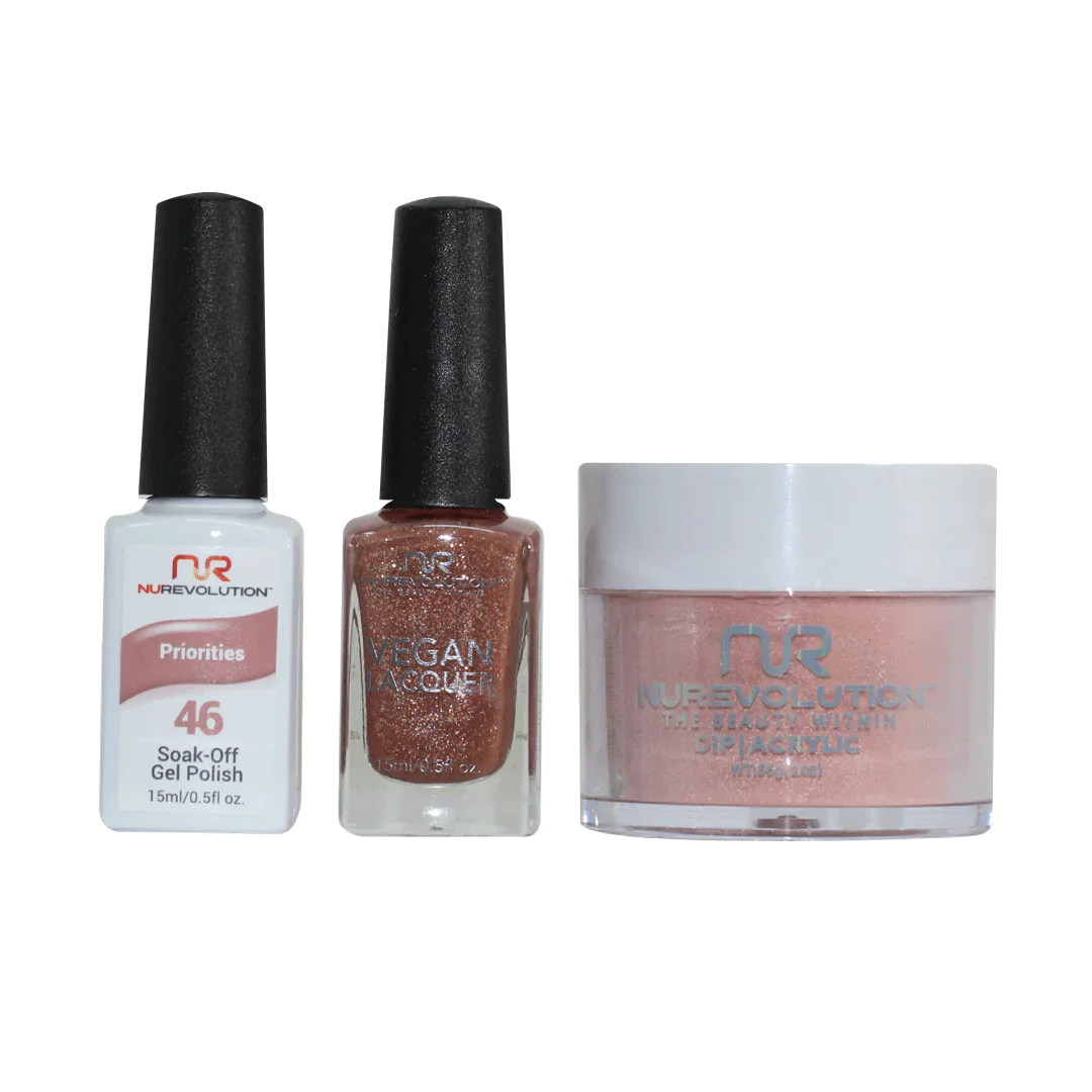 nail polish breakwater hold-NuRevolution Trio set 046 Priorities