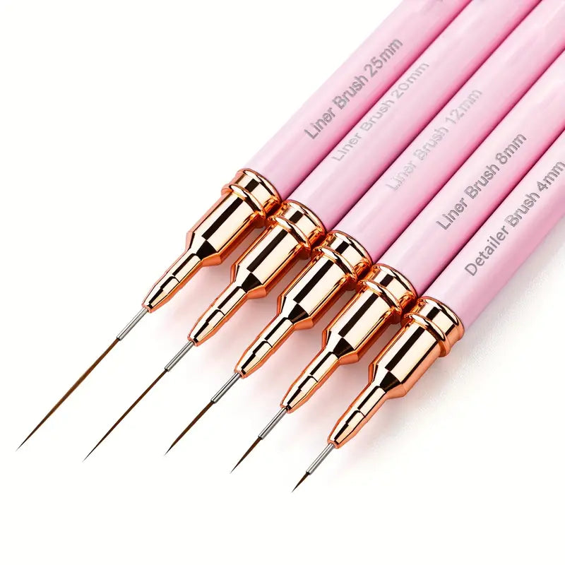 Nail art decoration dash line-Professional Nail Art Liner Brush Set