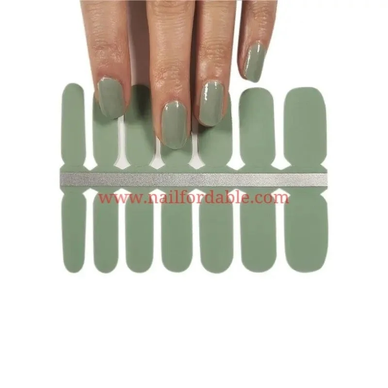 nail repair with enhancer-layer gel-Dry green