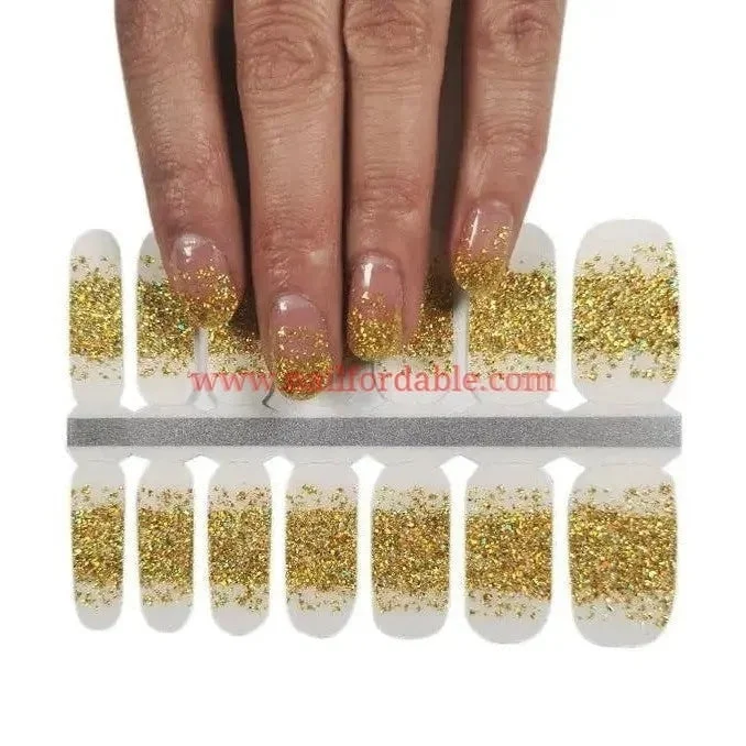 nail repair with season-long-care-care kit-Golden Rain Nail wraps