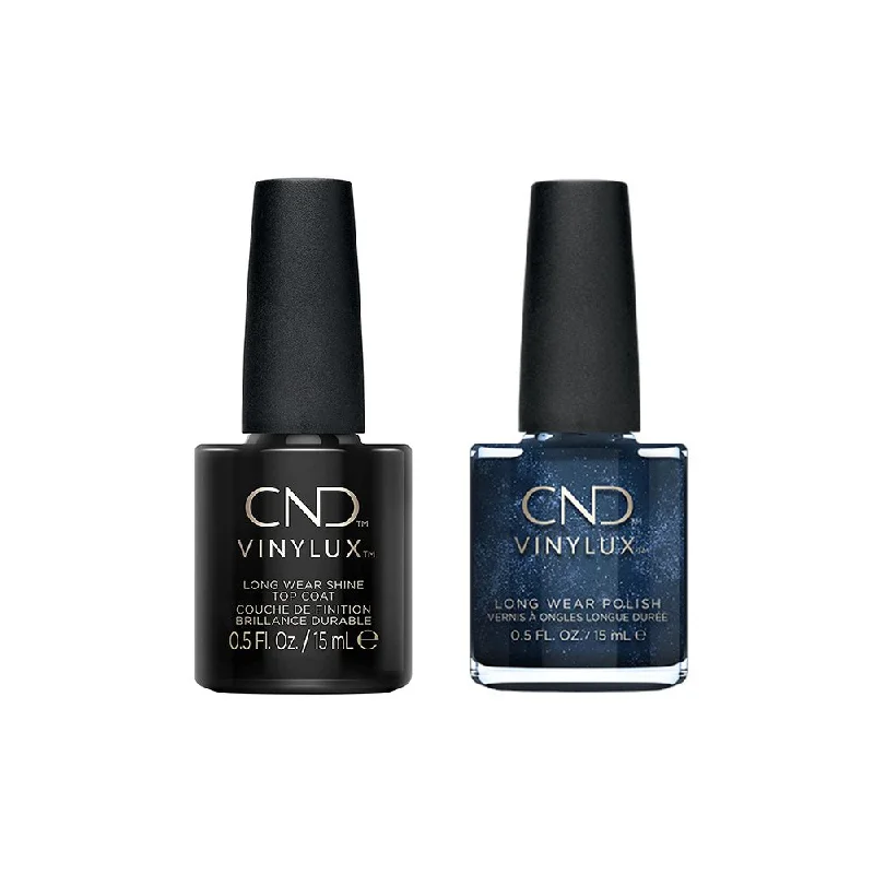 nail polish dye seep-CND - Vinylux Topcoat & Midnight Swim 0.5 oz - #131