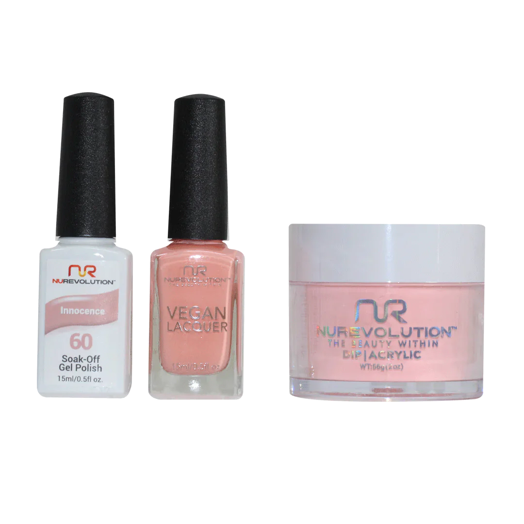 nail polish vine twine-NuRevolution Trio set 060 Innocence