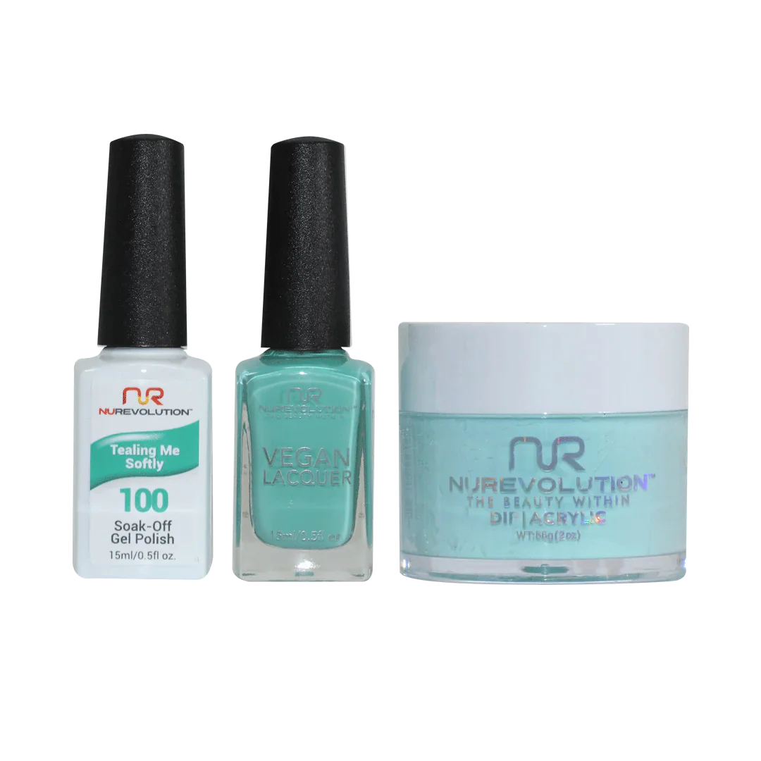 nail polish sun flare-NuRevolution Trio set 100 Ready, Set, Spring!