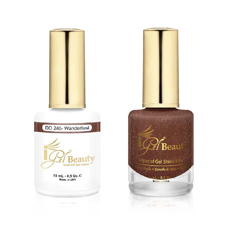 nail polish rapids foam-iGel DD240 Gel Polish & Lacquer Duo (15ml) Wanderlust