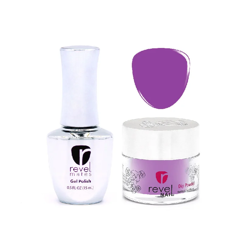 nail repair with forward-care-care-care kit-D302 Xena Purple Crème Gel Polish + Dip Powder Set