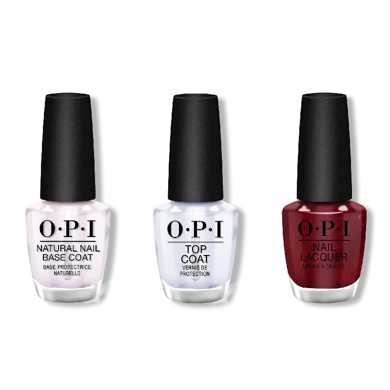 nail polish bed weed-OPI - Nail Lacquer Combo - Base, Top & I'm Not Really a Waitress 0.5 oz - #NLH08