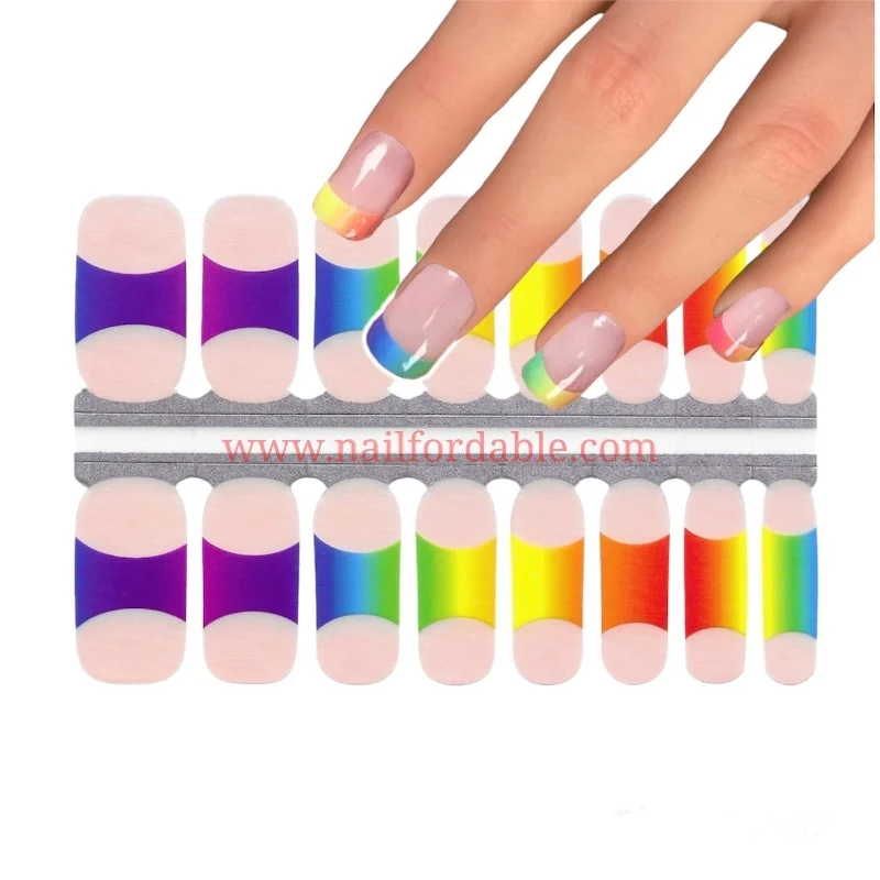 nail repair with vitality-rich gel-Fingertip colors (French)