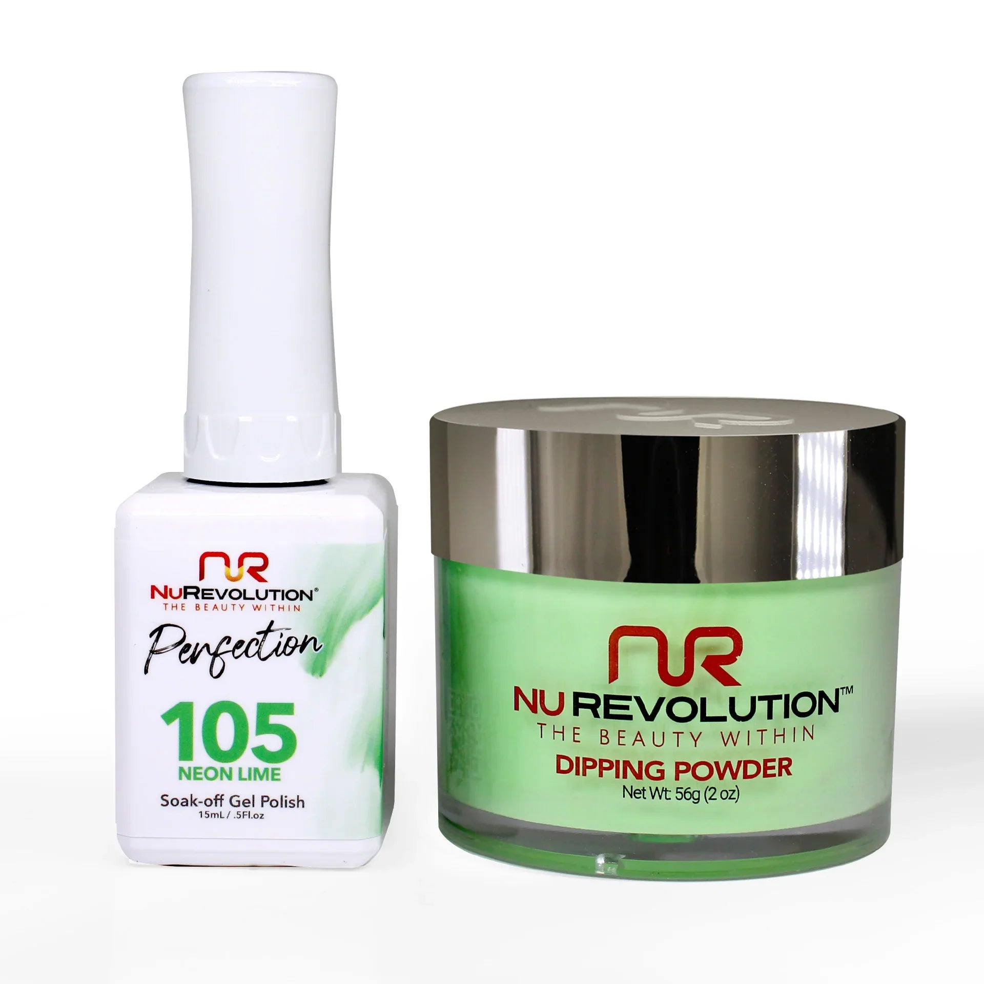 nail polish levee guard-NuRevolution Perfection 105 Neon Lime