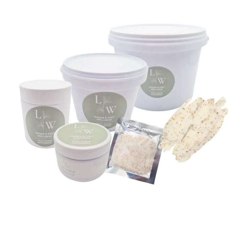 nail repair with night-use kit-Pedi Foot Scrub Peppermint