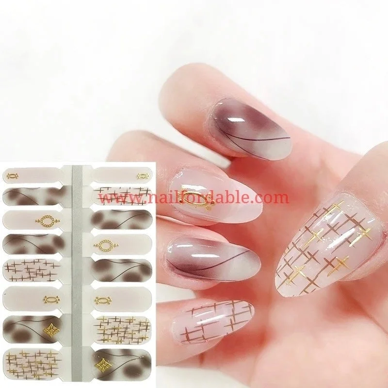 nail repair with secure-care-care kit-Gold mirrors (Crystal Wraps)