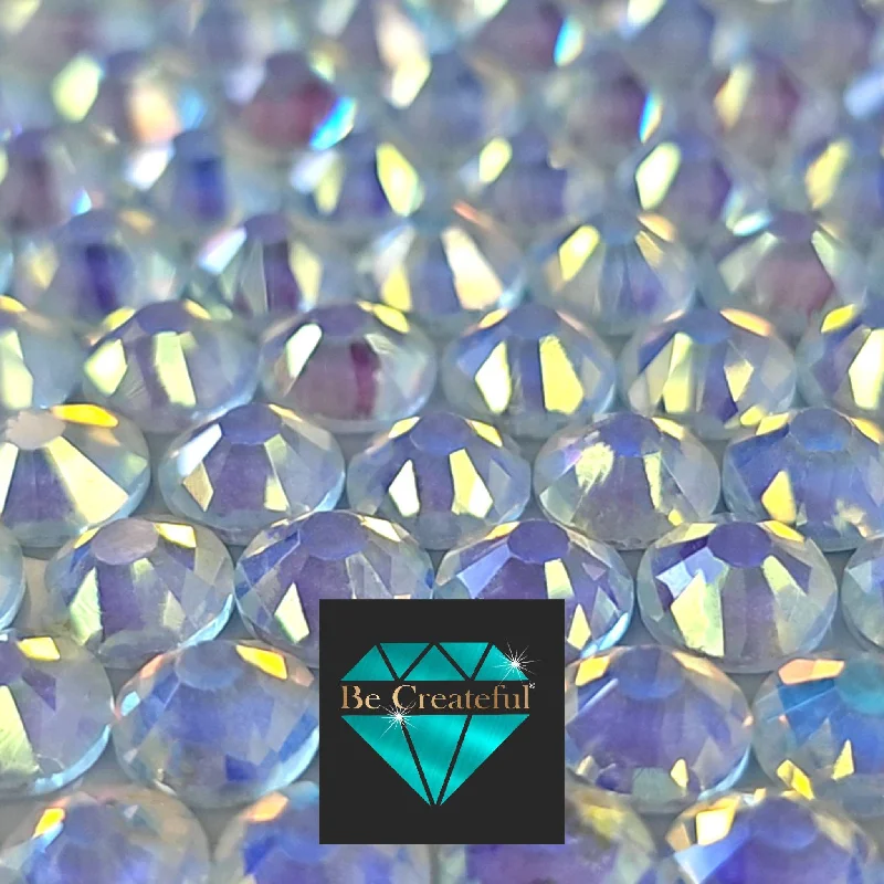 Nail rhinestone dash flair-FLATBACK Luminous Opal Blue Rhinestones