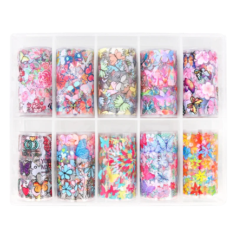 Nail art decoration decline-Nail Art Foil Box / Butterfly Paradise