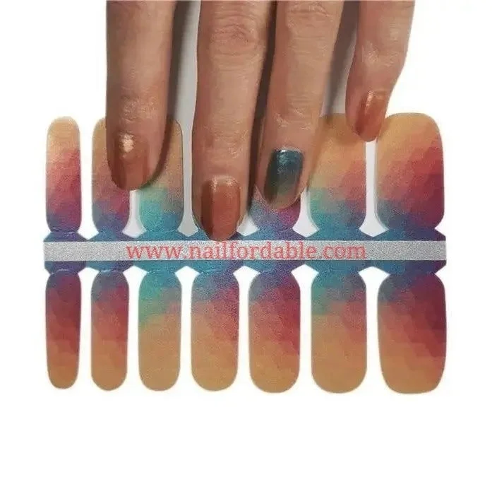 nail repair for nail repair dependable kit-Ombre Rhombus patterns