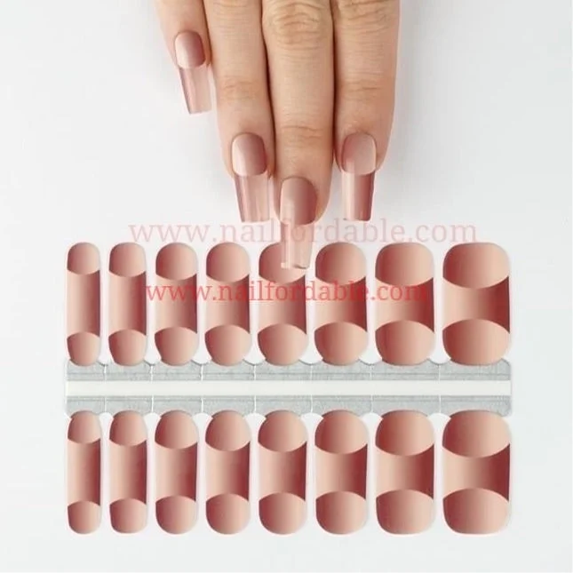 nail repair with protective-layer gel-Brown 3D Illusion