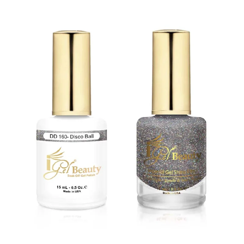 nail polish sound resonate-iGel DD160 Gel Polish & Lacquer Duo (15ml) Disco Ball