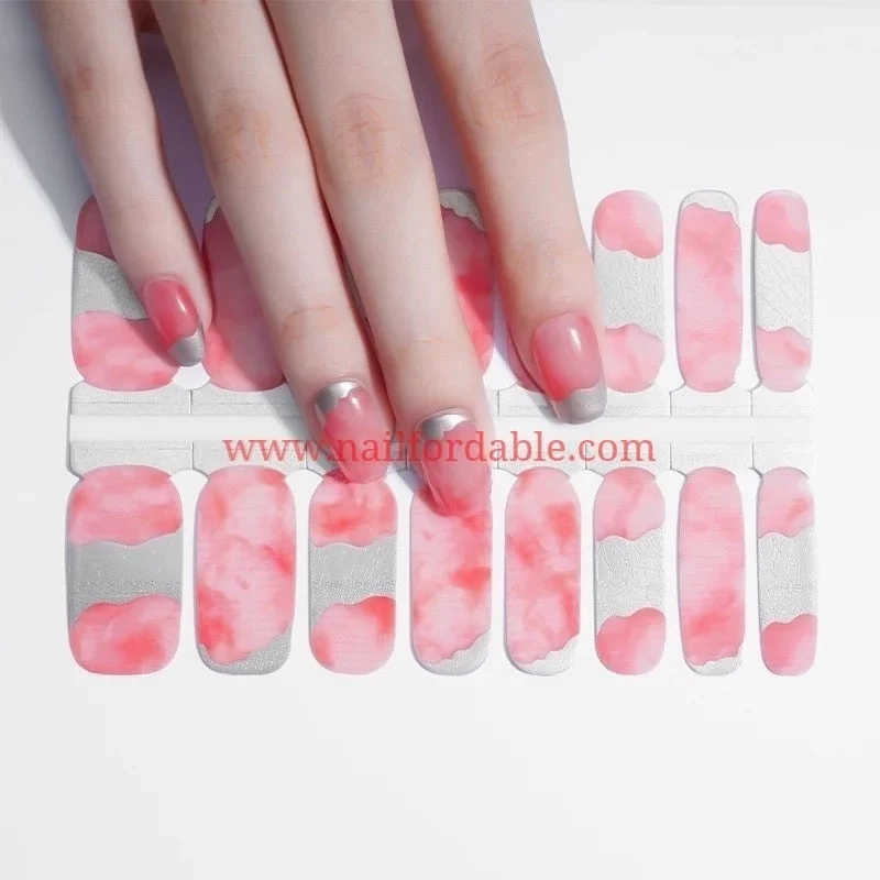 nail repair with bond-layer gel-Pink gemstone