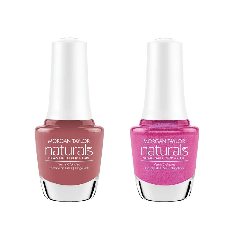 nail polish beam span-Morgan Taylor - Naturals Combo - Find A Balance & Permanent Pink