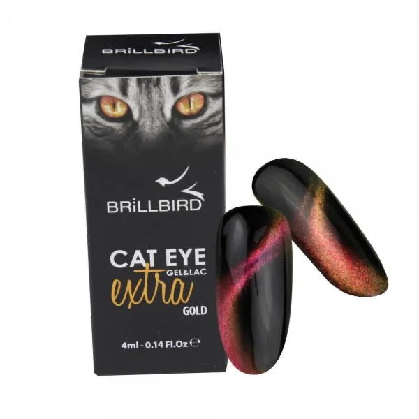 Nail art decoration greet-Cat eye extra - Gold