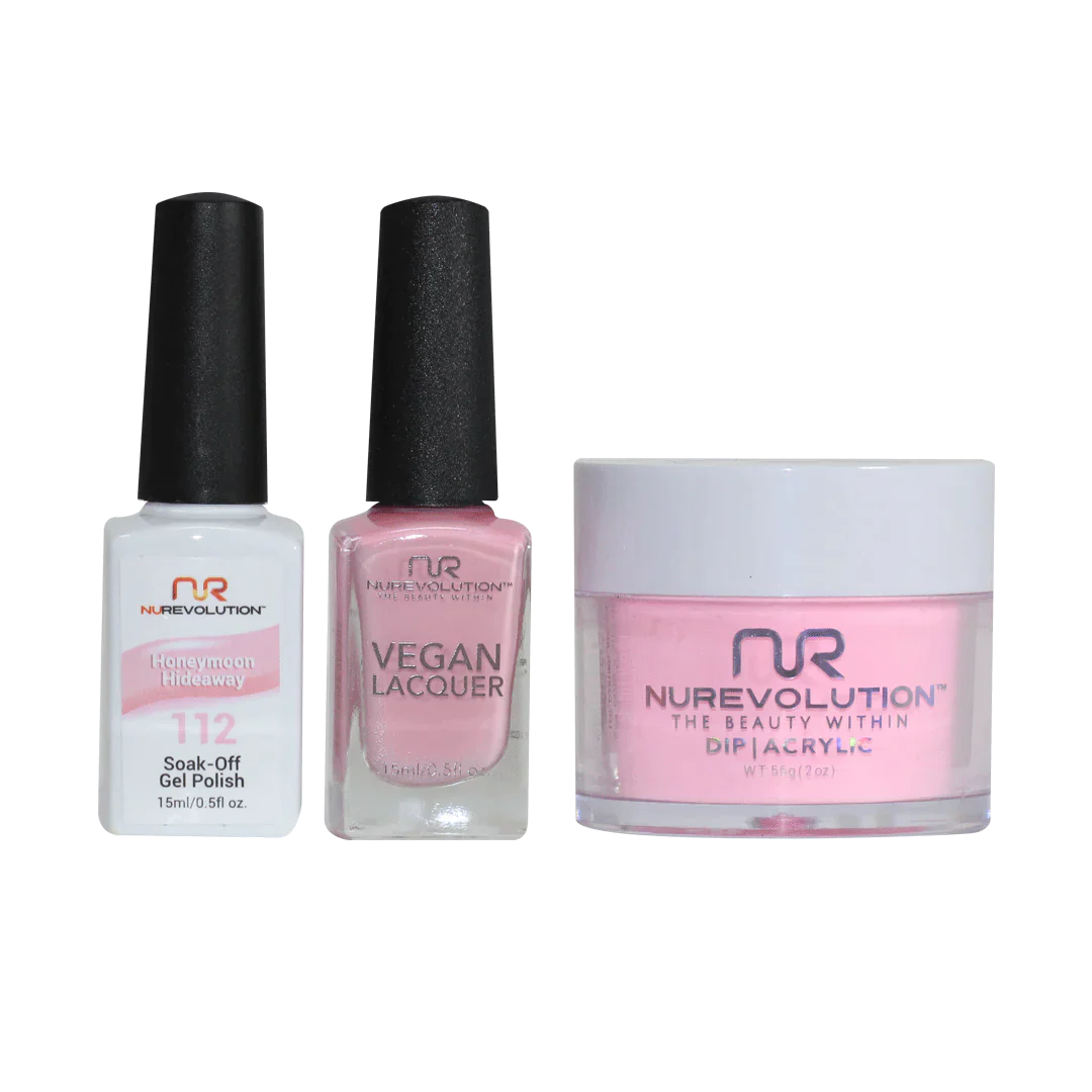 nail polish hail pelt-NuRevolution Trio set 112 Honeymoon Hideaway