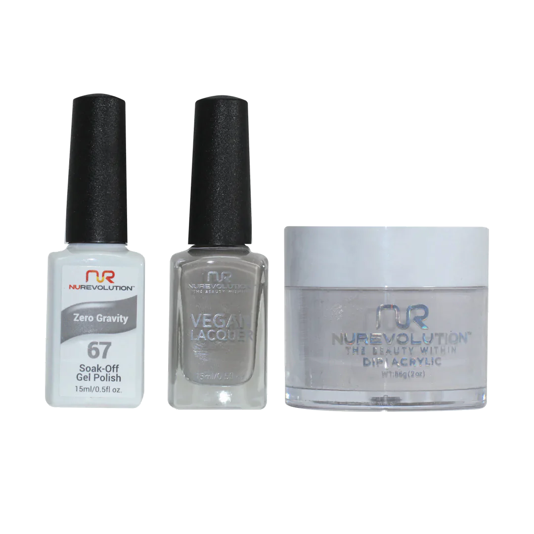 nail polish twig snap-NuRevolution Trio set 067 Zero Gravity