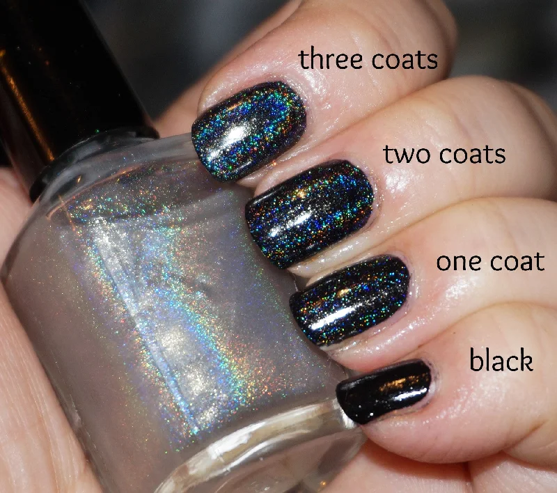 nail polish orchard glow-Rainbow All the Things! linear holographic top coat (less grey)